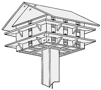 Blue Bird House Plans on Purple Martin Bird House Plan